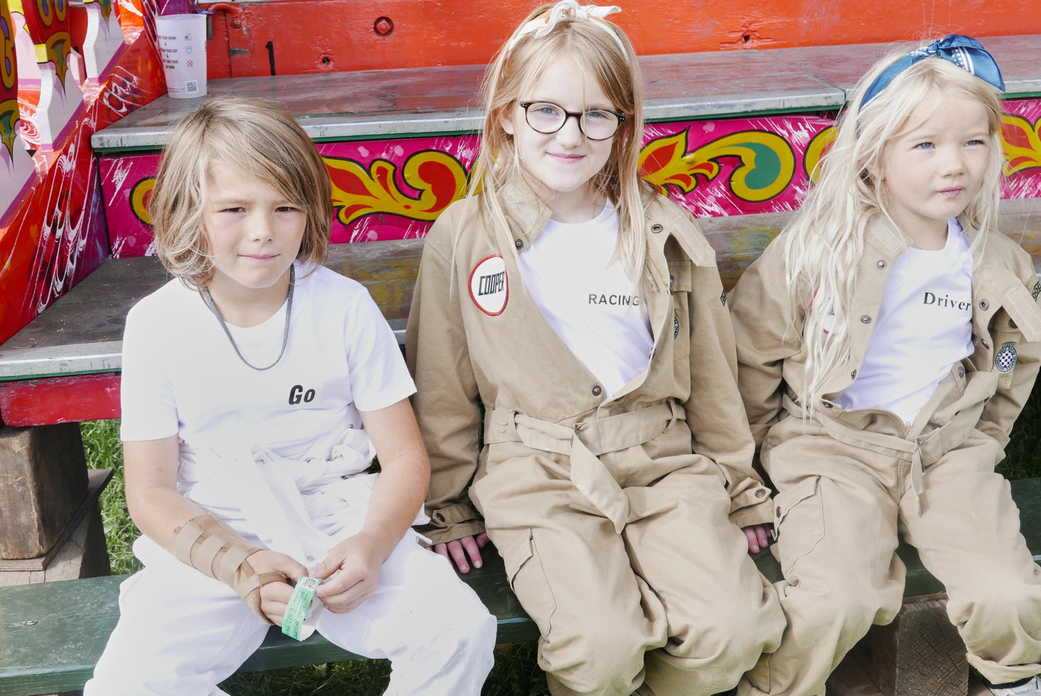 Girl wearing black Festival of Speed F1 T-Shirt