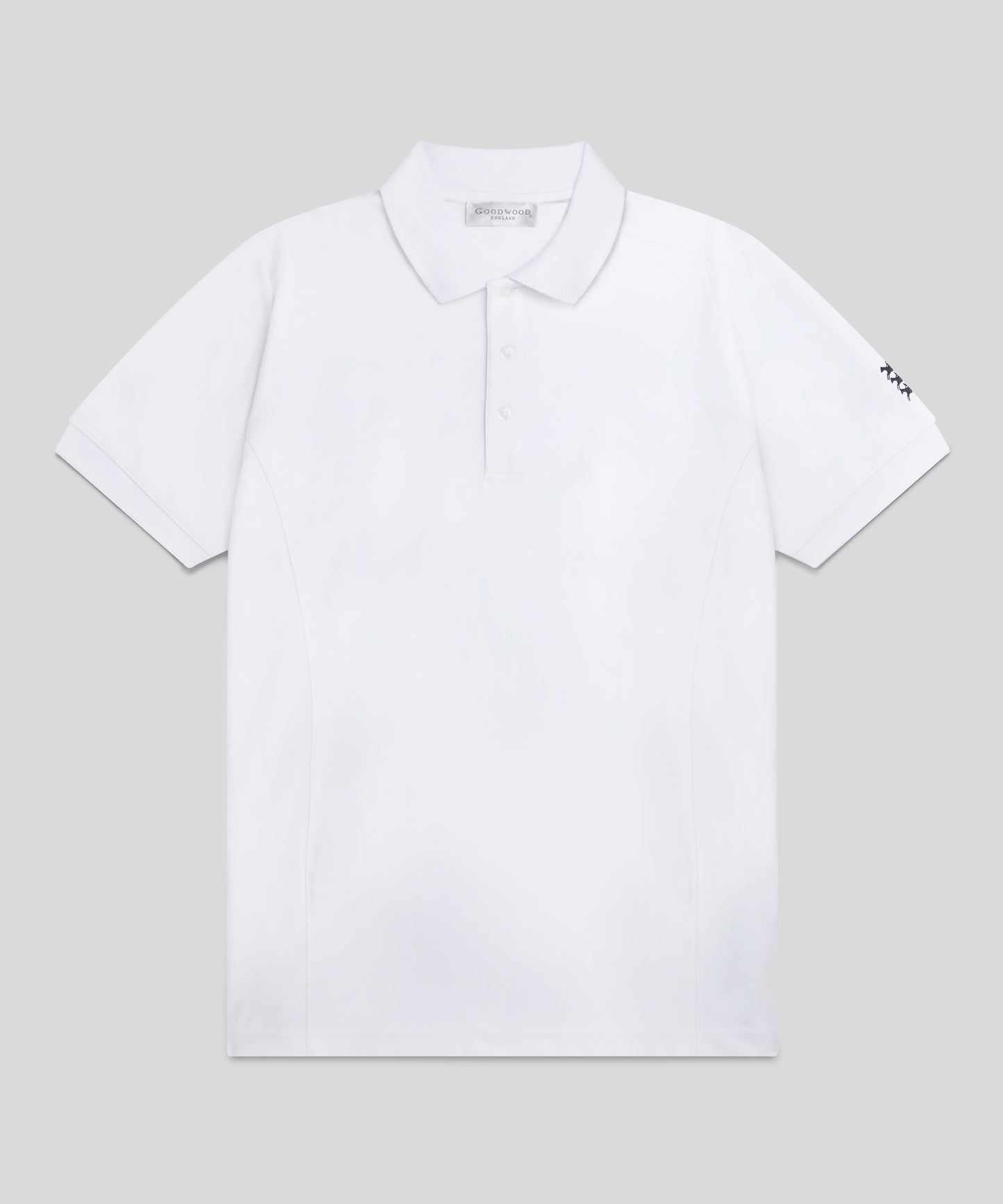 Goodwood Racecourse Ladies Stretch Polo White