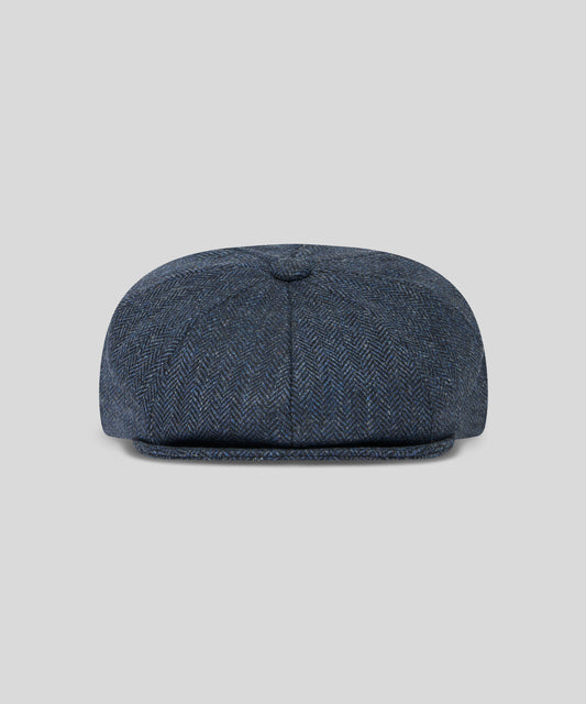 Goodwood Tweed Baker Boy - Blue