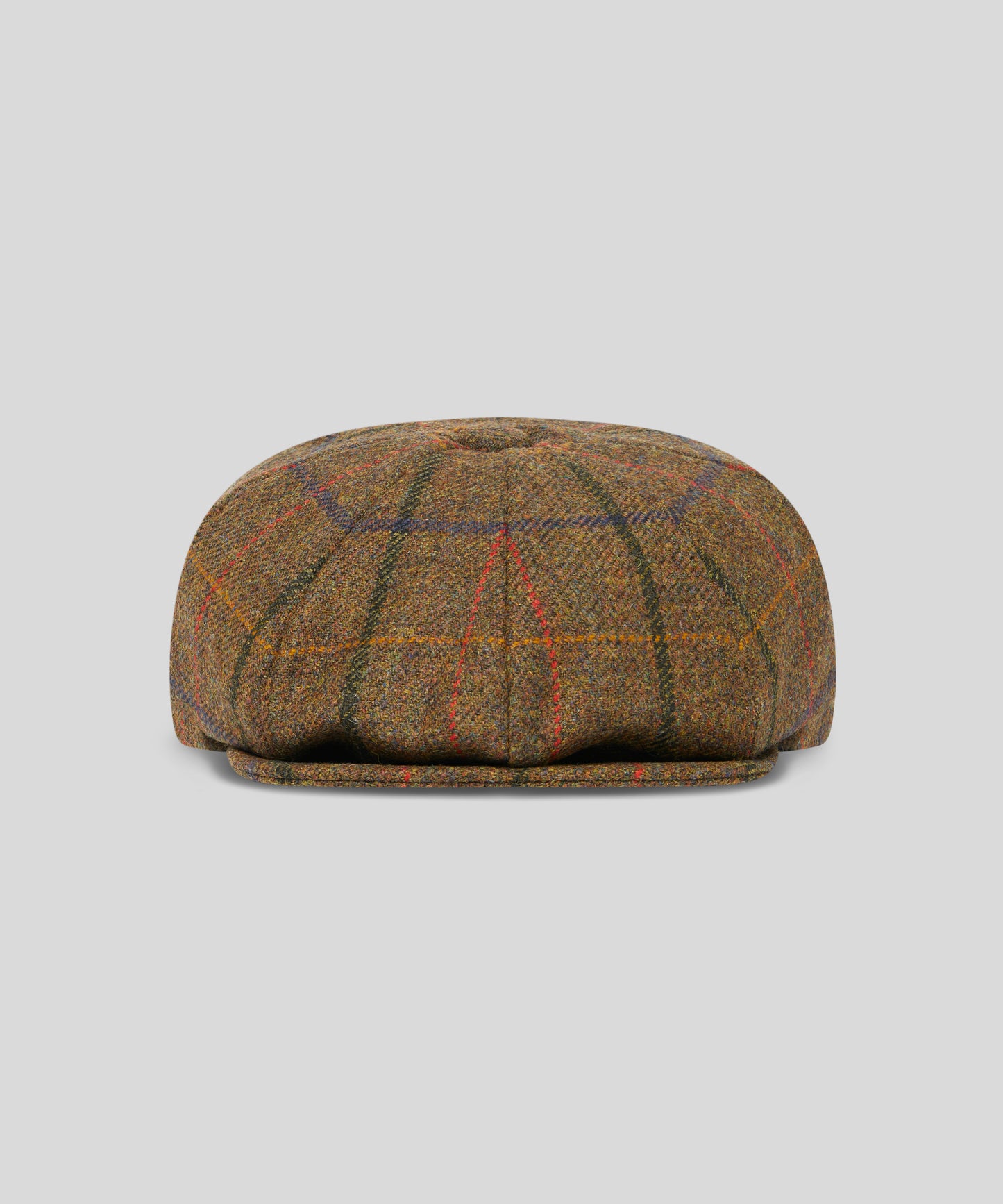 Goodwood Tweed Baker Boy - Brown & Red