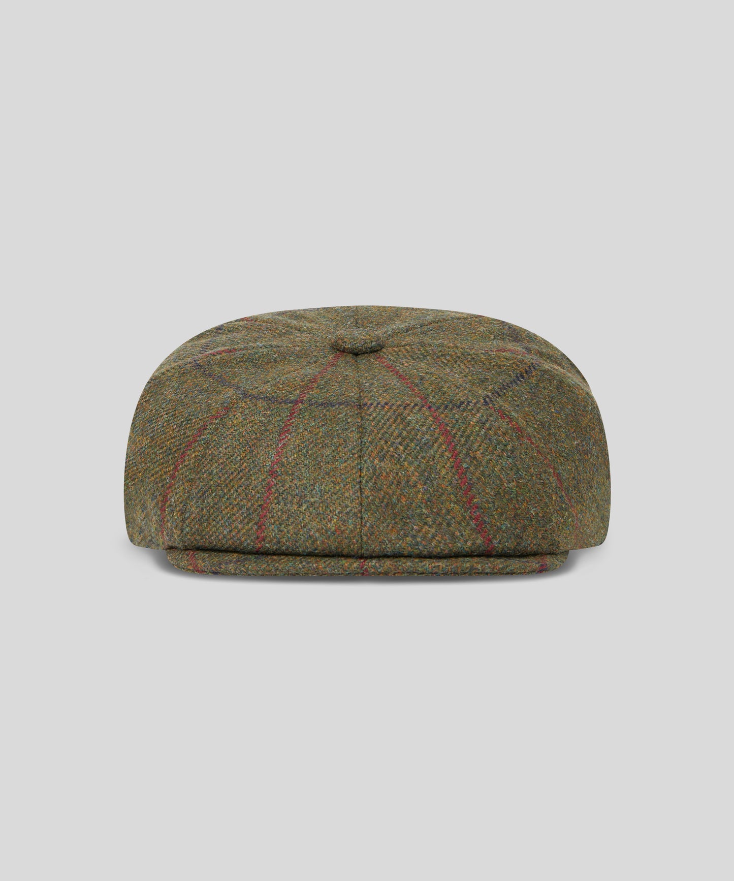 Goodwood Tweed Baker Boy - Green & Purple