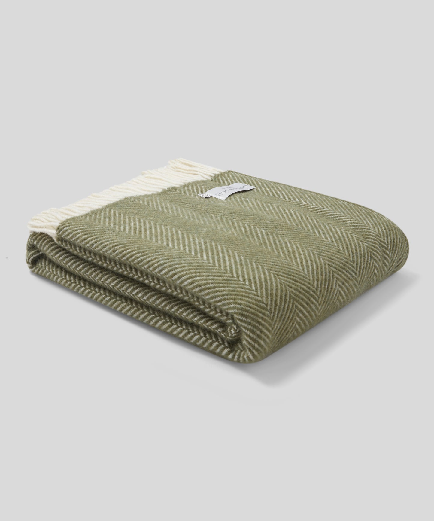 Goodwood Fishbone Wool Throw