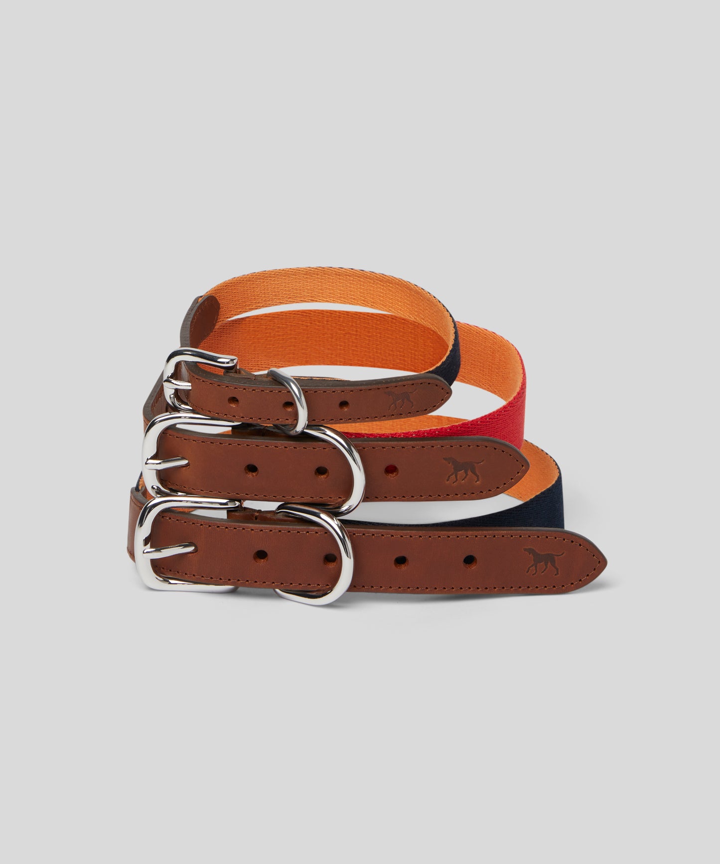 Goodwoof Webbing & Leather Dog Collar