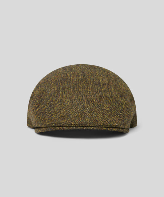Goodwood Balmoral Tweed Flat Cap - Green