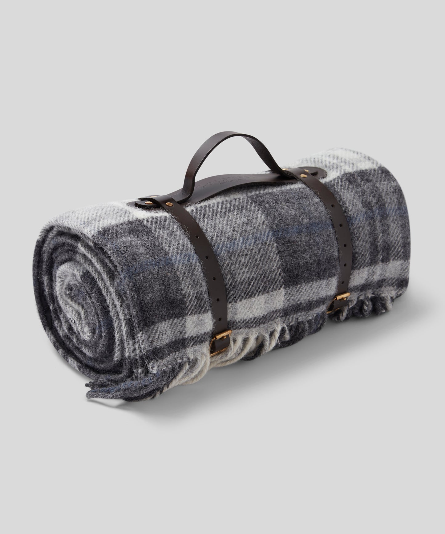 Goodwood Festival of Speed Wool Throw with Leather Carry Handle