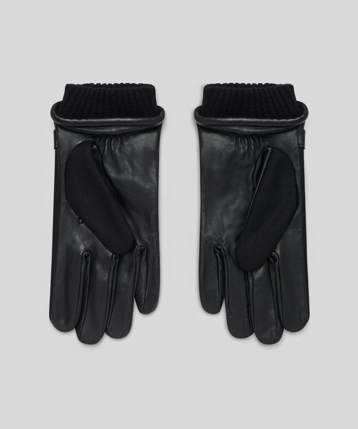 Goodwood Touchscreen Flannel and Leather Mens Gloves