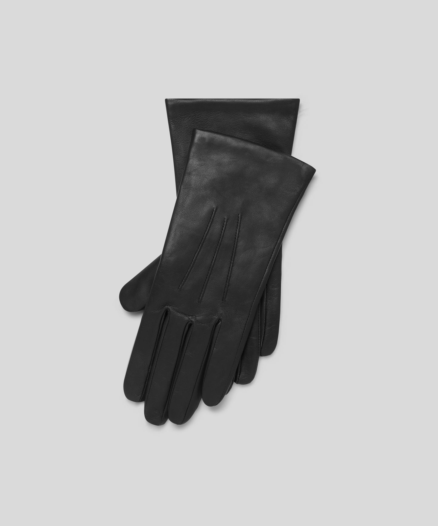 Goodwood Three-Point Cashmere-Lined Leather Womens Gloves