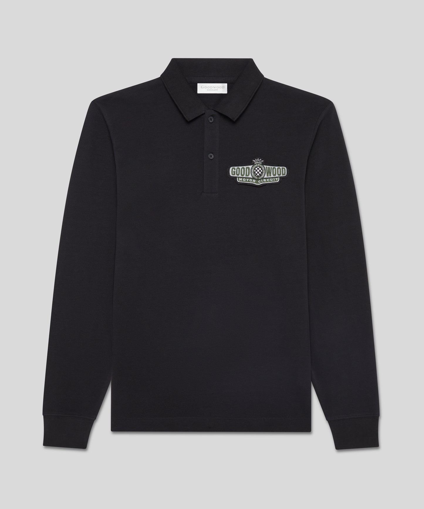 Goodwood Motor Circuit Long Sleeve Polo Shirt