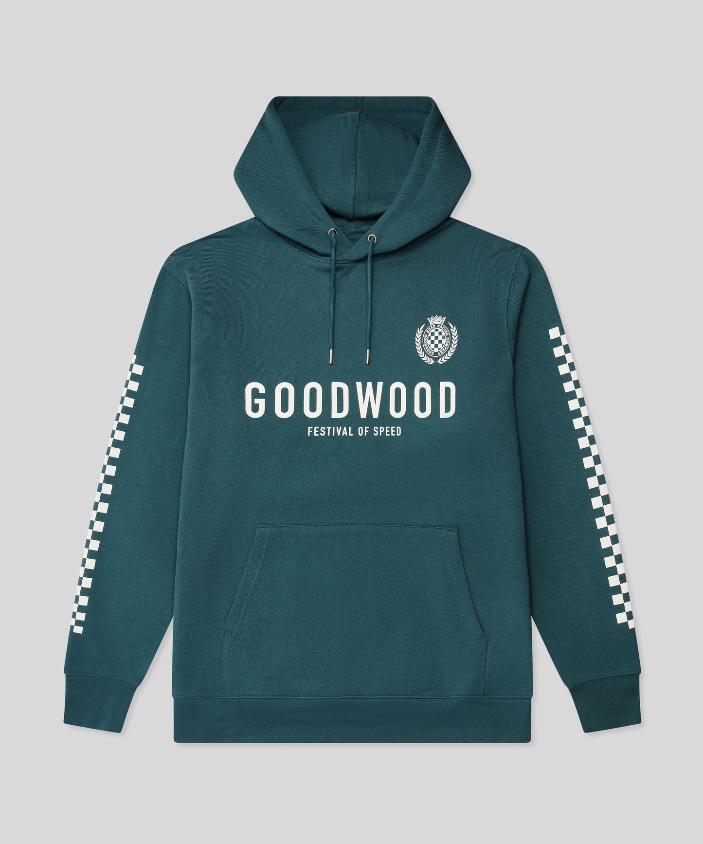 Goodwood Festival of Speed Monochrome Chequer Flag Hoodie