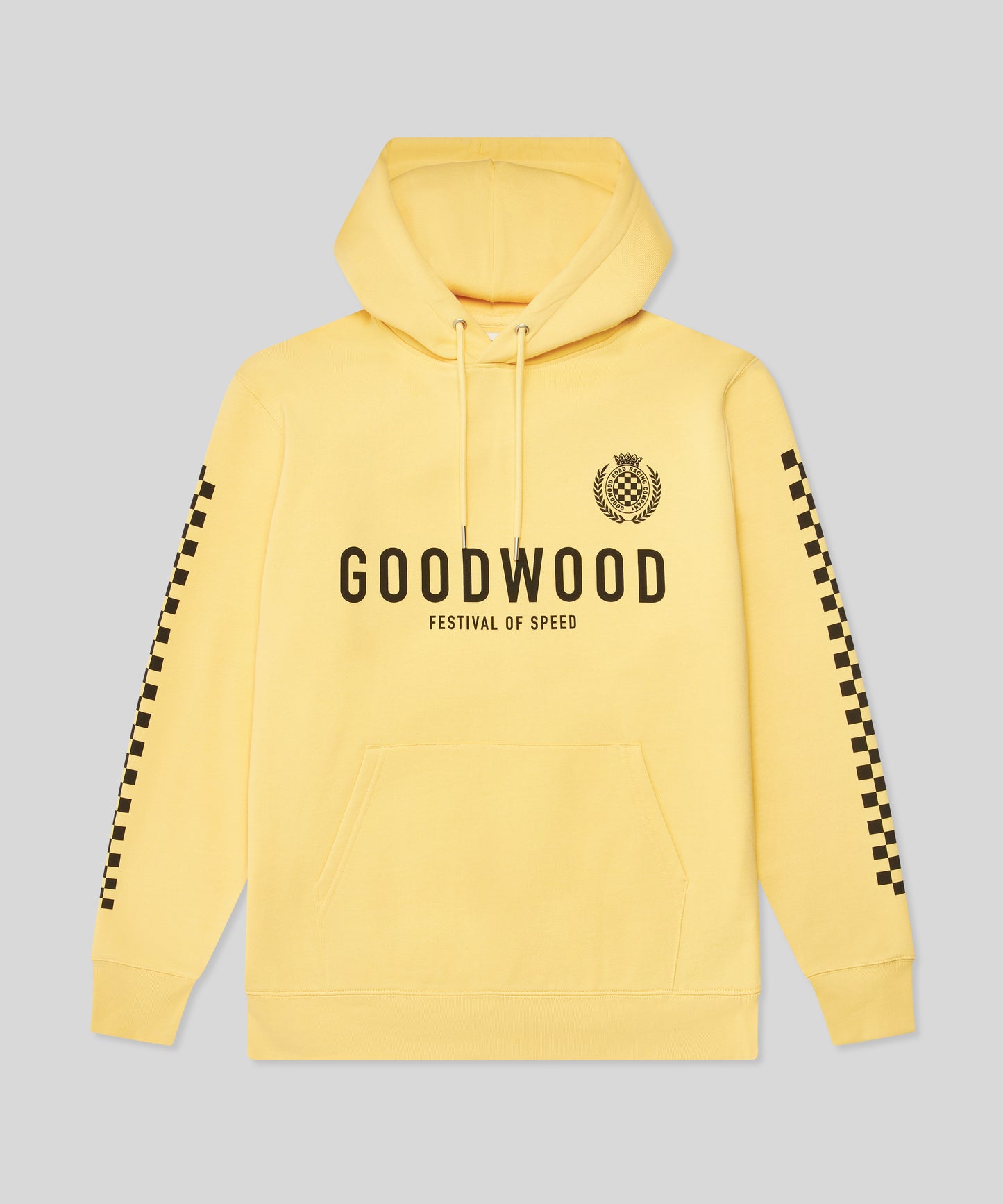 Goodwood Festival of Speed Monochrome Chequer Flag Hoodie