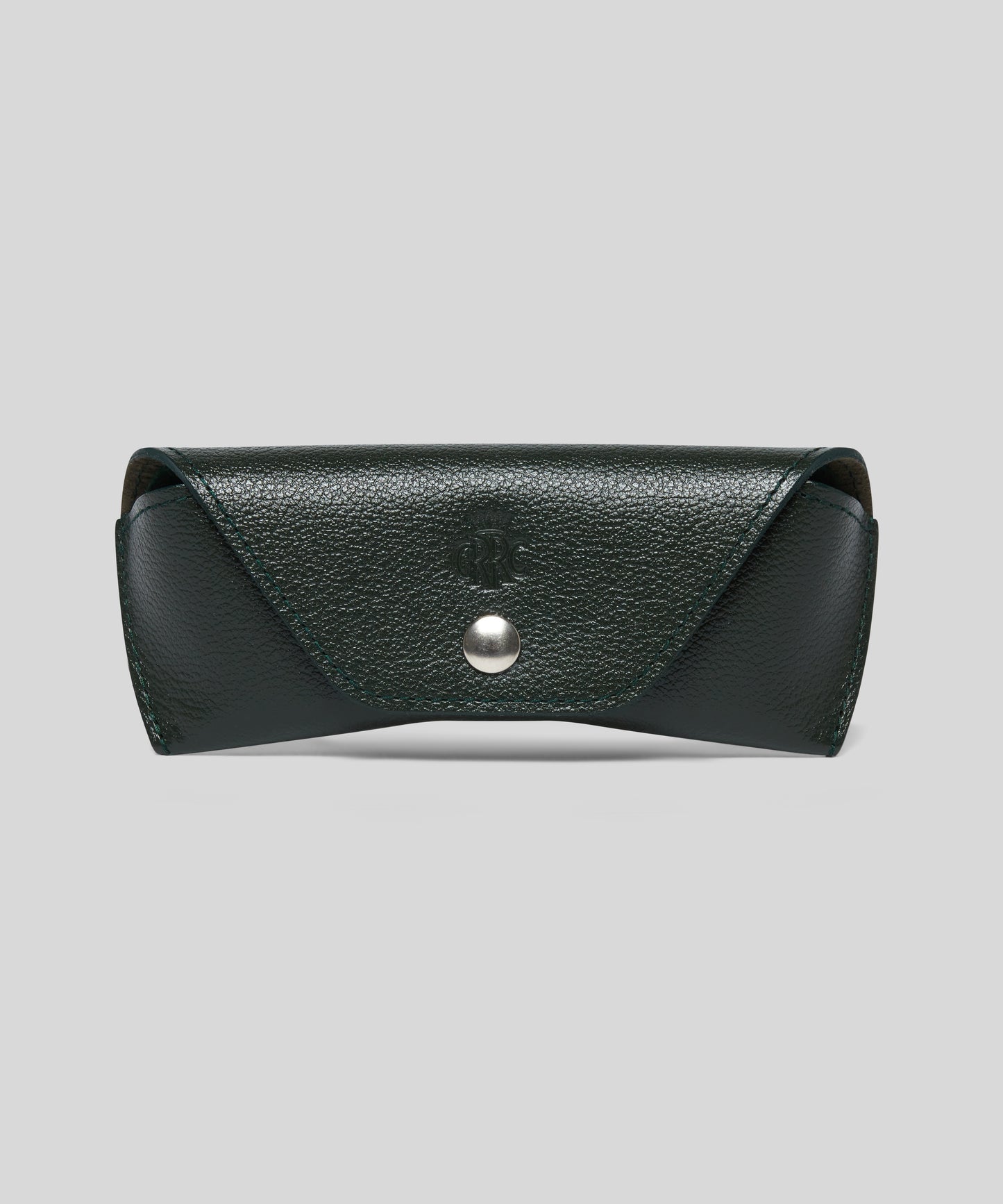 GRRC Leather Glasses Case Green