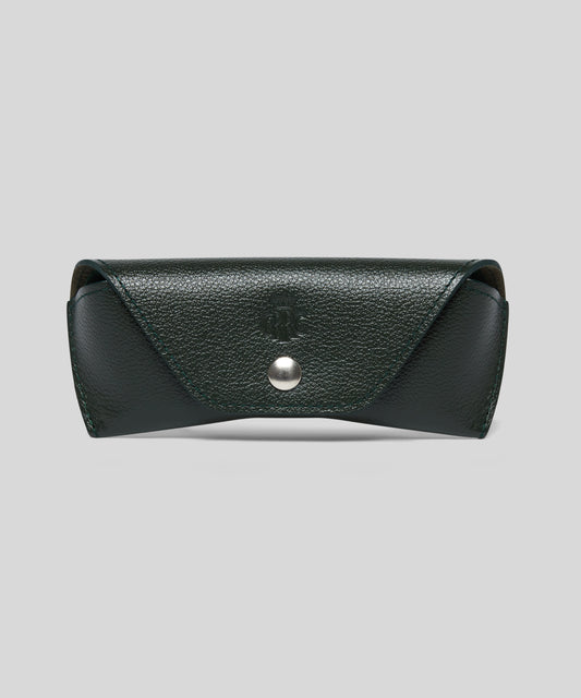 GRRC Leather Glasses Case Green