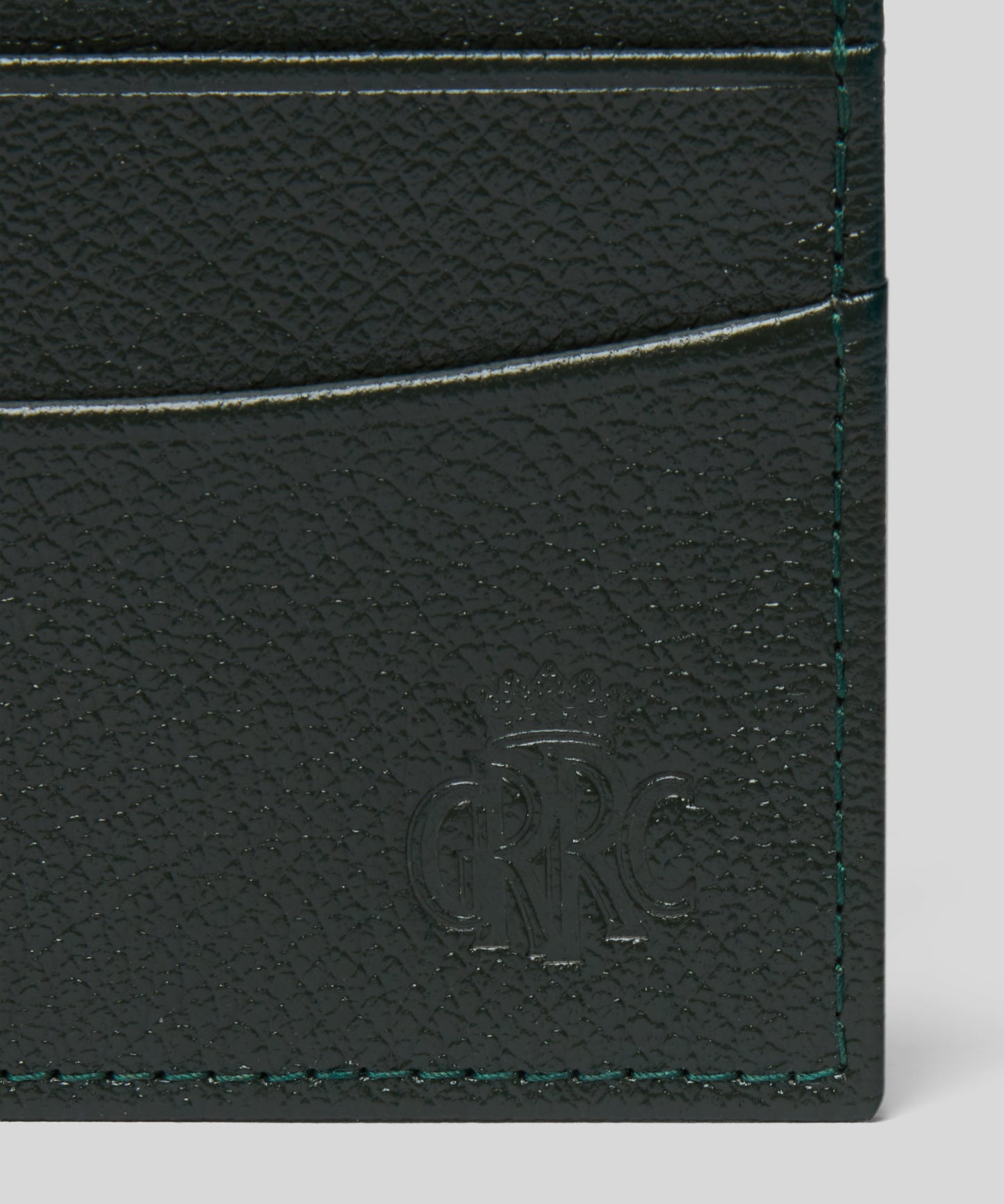GRRC Leather Card Case Green