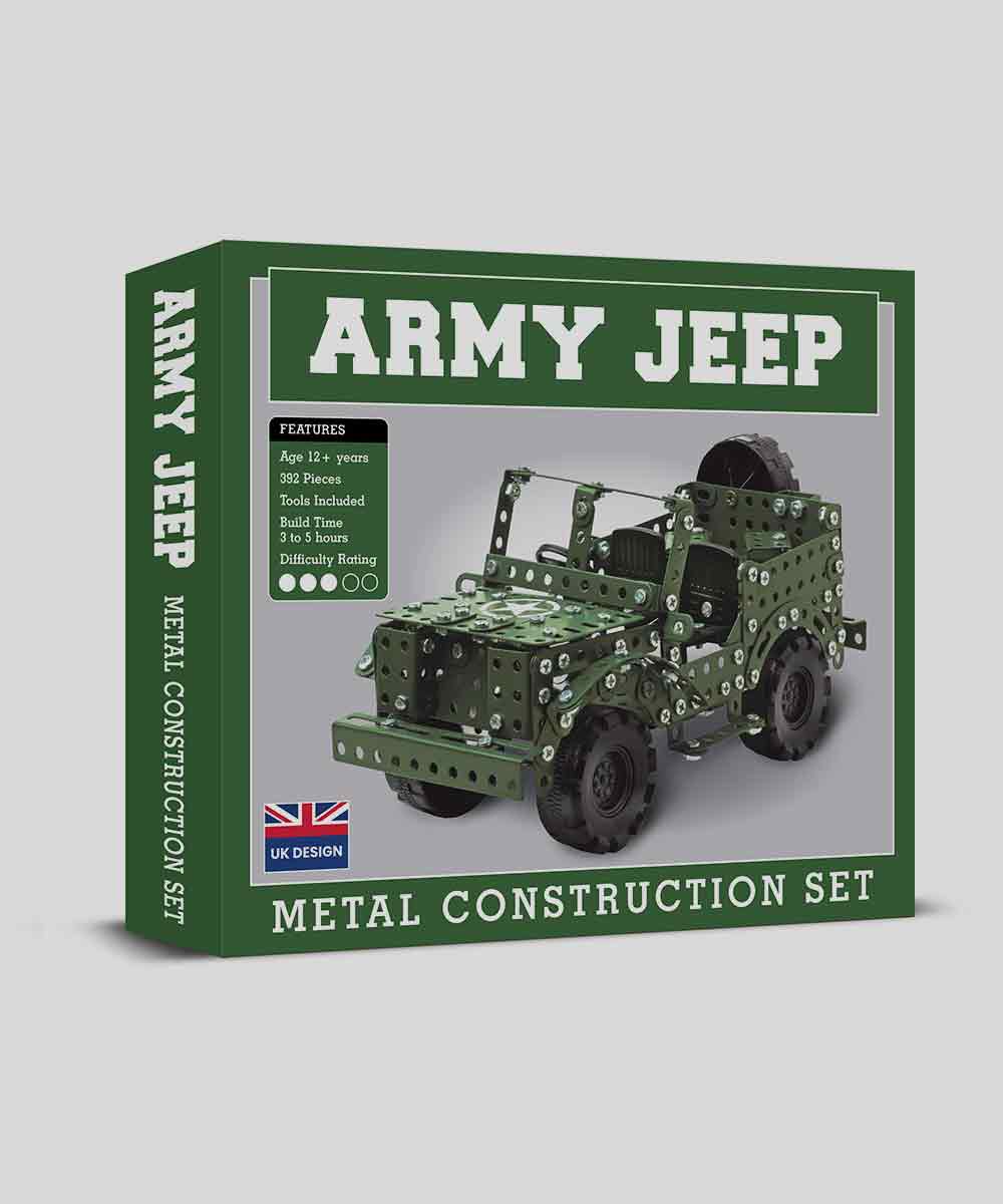 Army Jeep Metal Construction Set