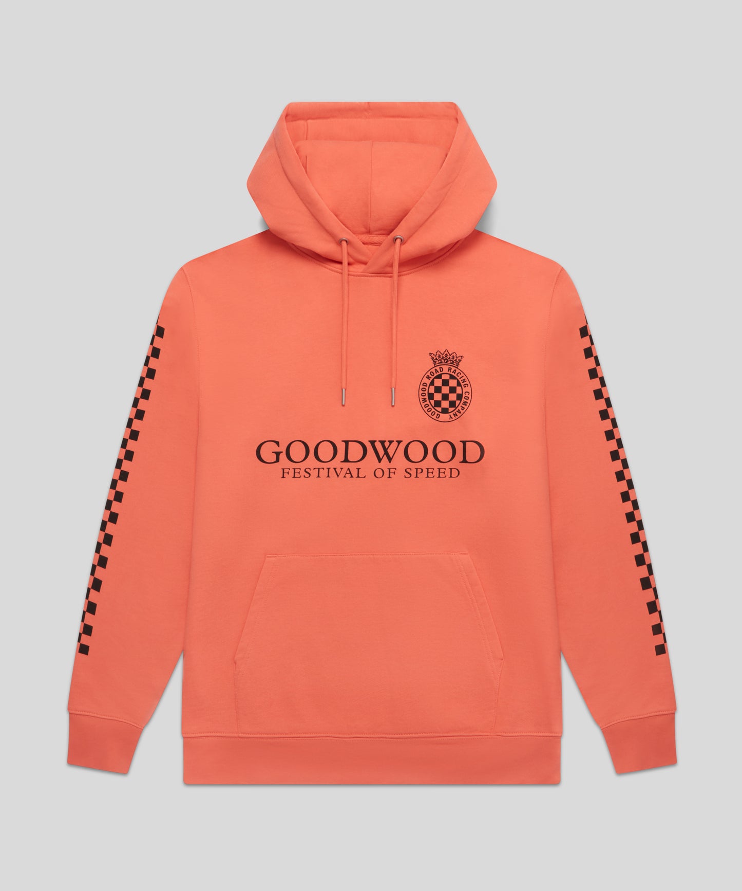 Goodwood Festival of Speed Monochrome Chequer Flag Hoodie