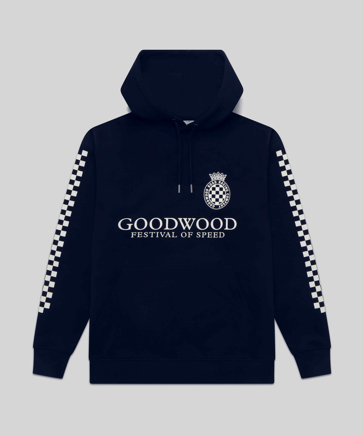 Goodwood Festival of Speed Monochrome Chequer Flag Hoodie