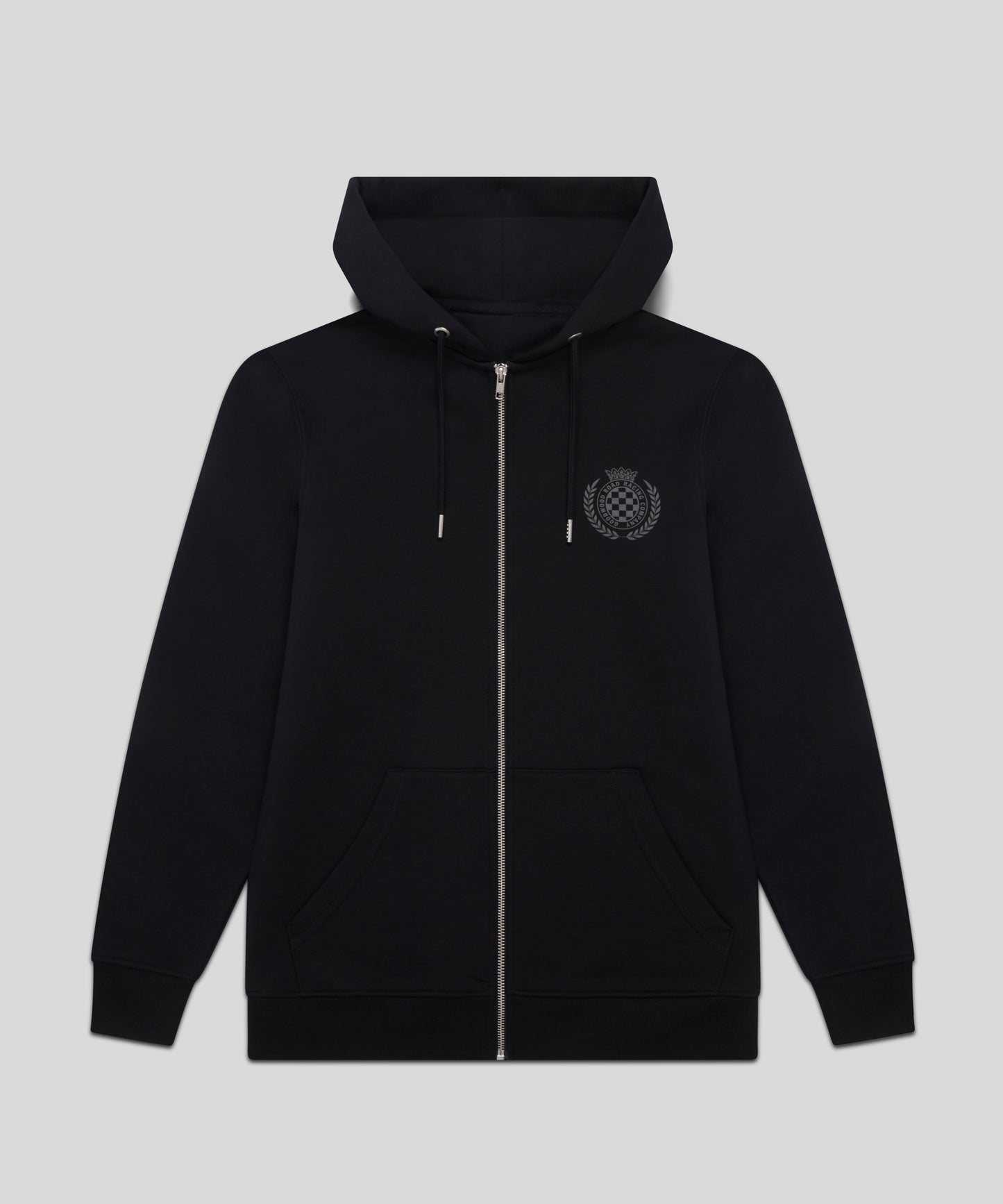 Goodwood Festival of Speed Monochrome Chequer Flag Zip Up Hoodie