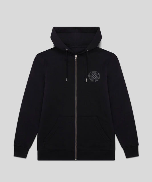 Goodwood Festival of Speed Monochrome Chequer Flag Zip Up Hoodie