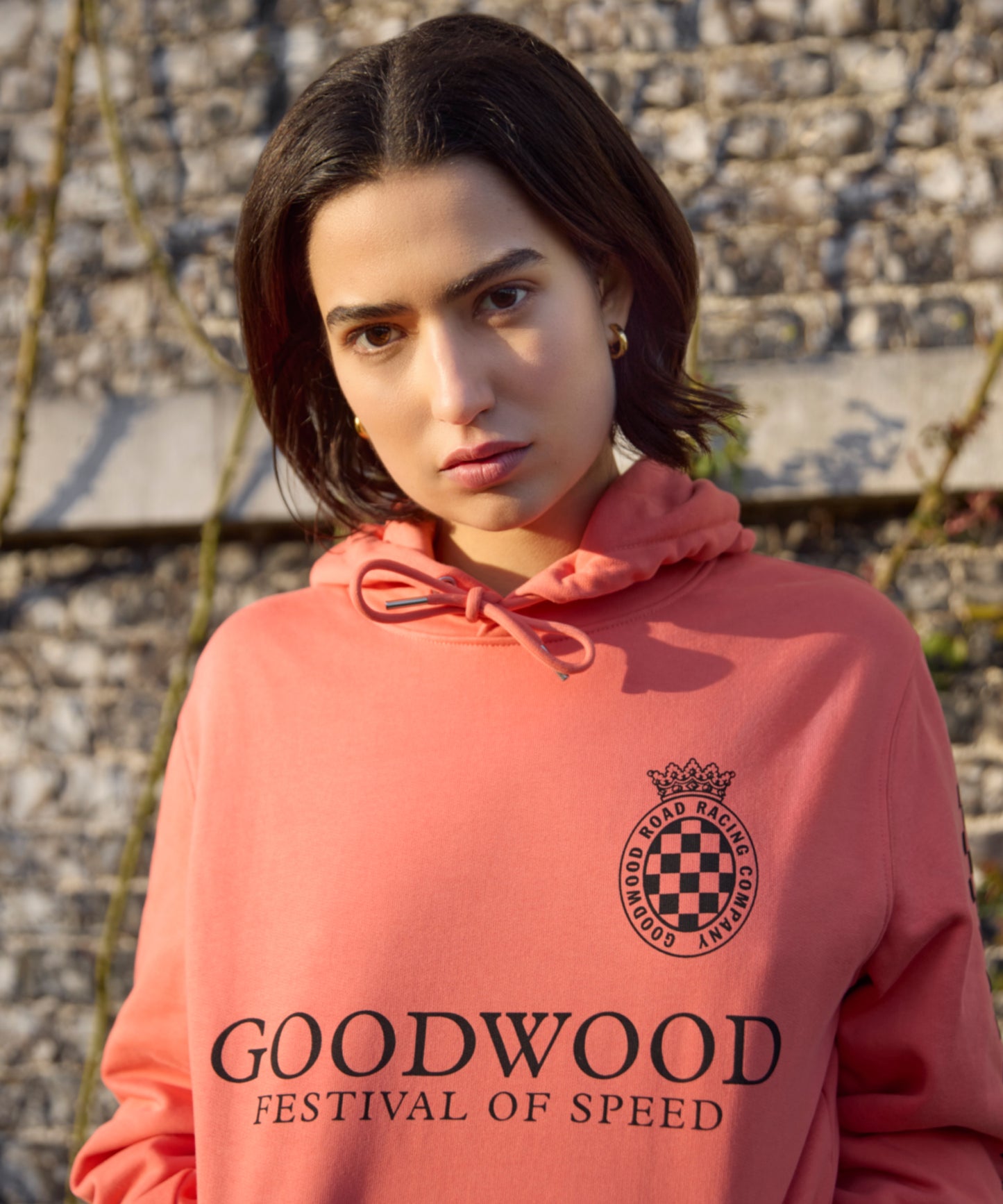 Goodwood Festival of Speed Monochrome Chequer Flag Hoodie