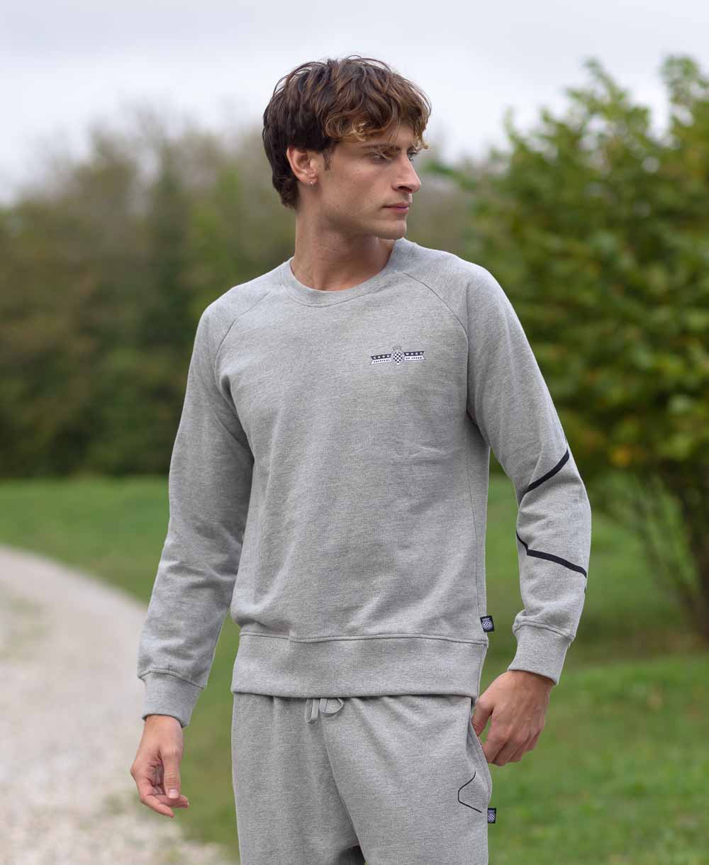 Goodwood Festival of Speed Hill Climb Grey Mens Sweatshirt