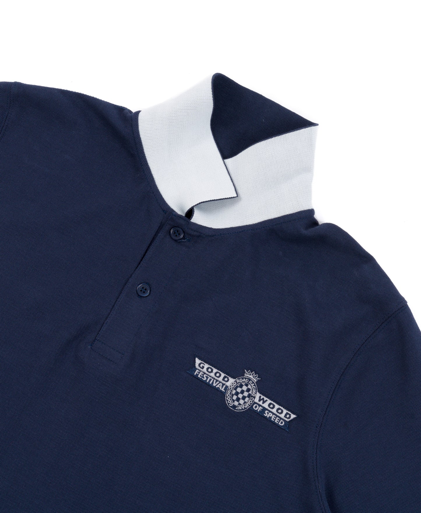 Goodwood Festival of Speed Cotton Navy Polo Shirt