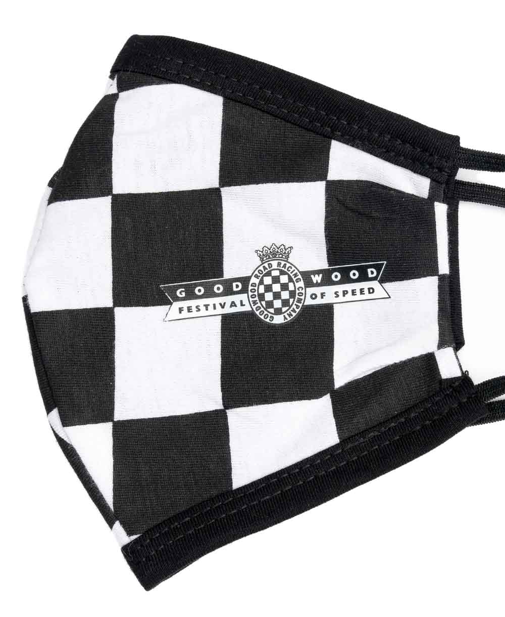 Goodwood Festival of Speed Chequered Flag Face Mask