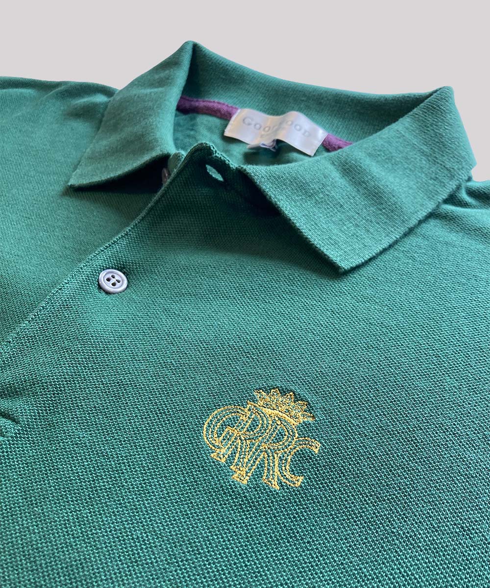 GRRC Members Green Cotton Mens Polo Shirt