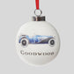 Goodwood Christmas Tree Baubles Blue Car