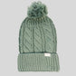 Goodwood Cable Knit Bobble Hat Grey