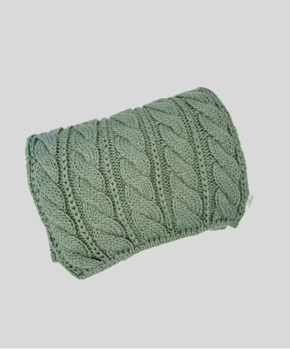 Goodwood Cable Knit Scarf Grey