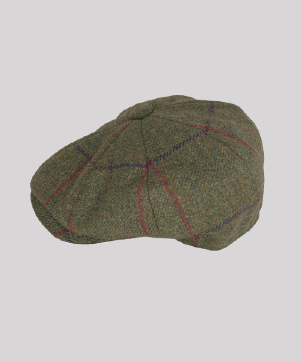 Goodwood Tweed Baker Boy Green