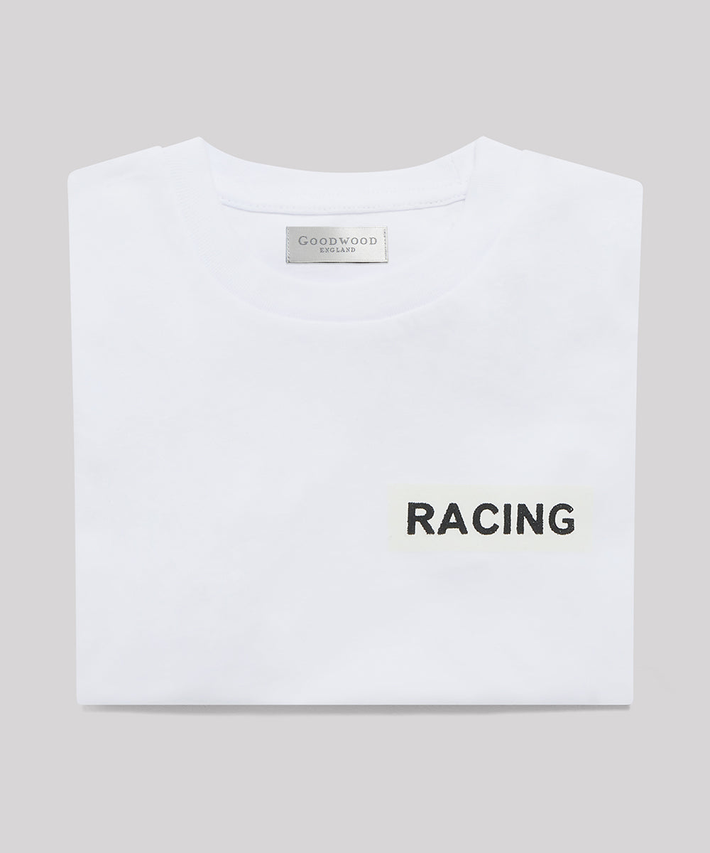 Goodwood Revival Childrens Racing T-Shirt White