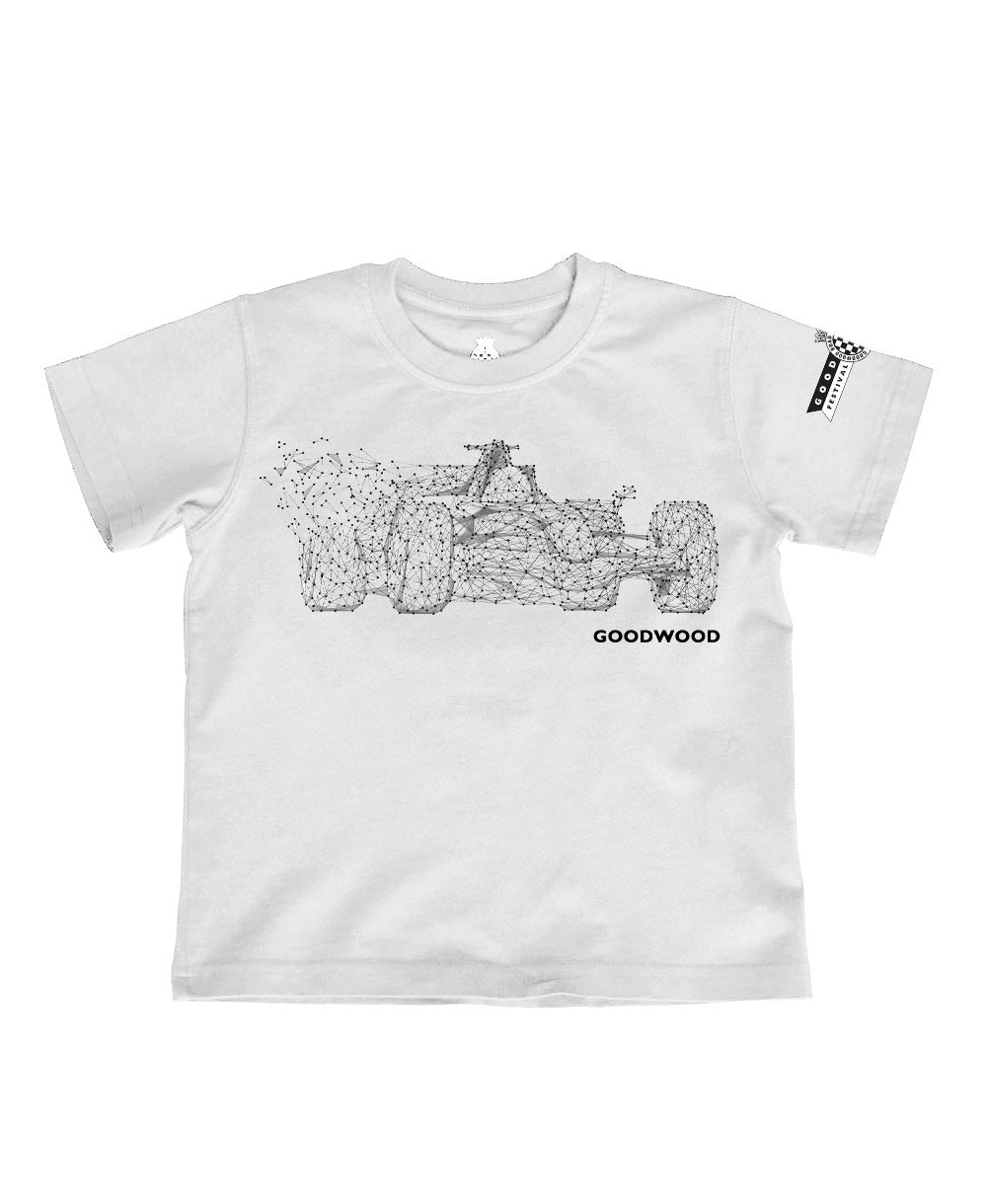Goodwood Festival of Speed Abstract F1 White Children's Motorsport T-Shirt