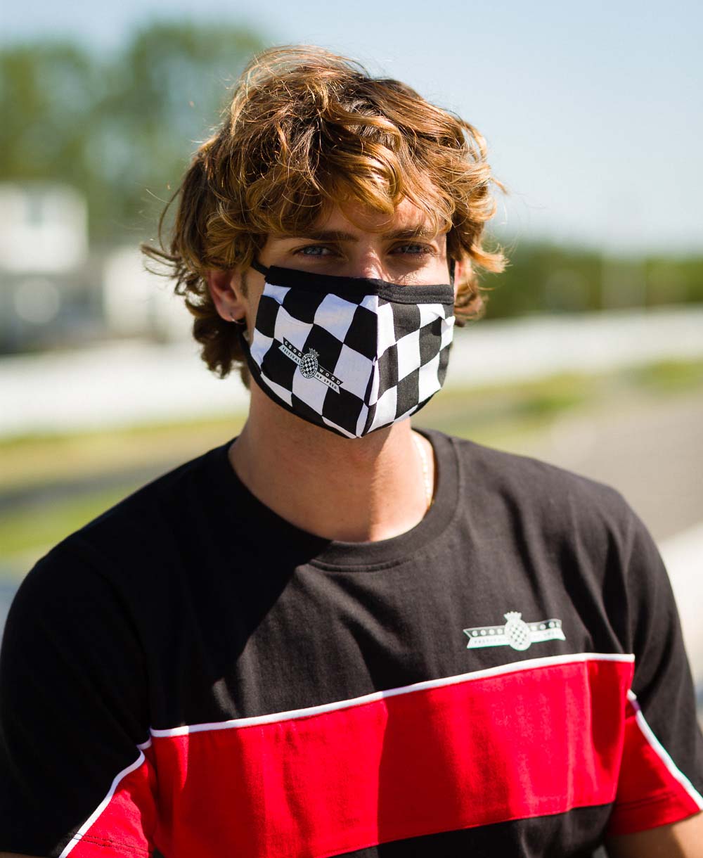 Goodwood Festival of Speed Chequered Flag Face Mask