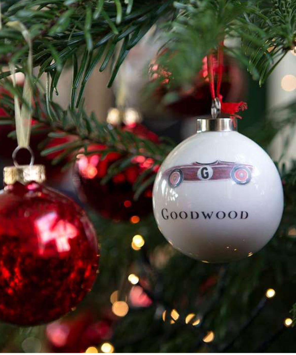 Goodwood Christmas Tree Baubles Red Car