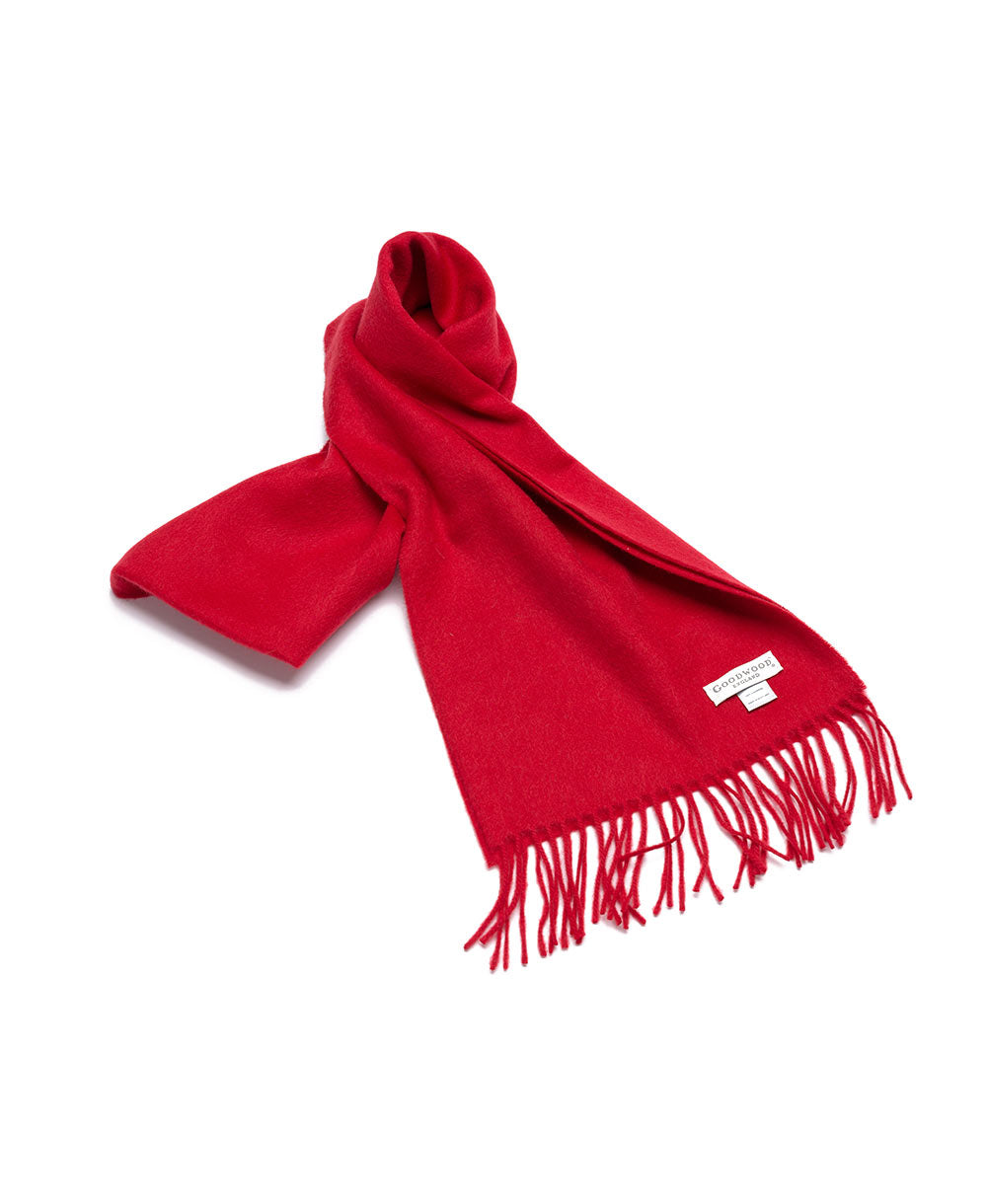 Goodwood Cashmere Scarf Red