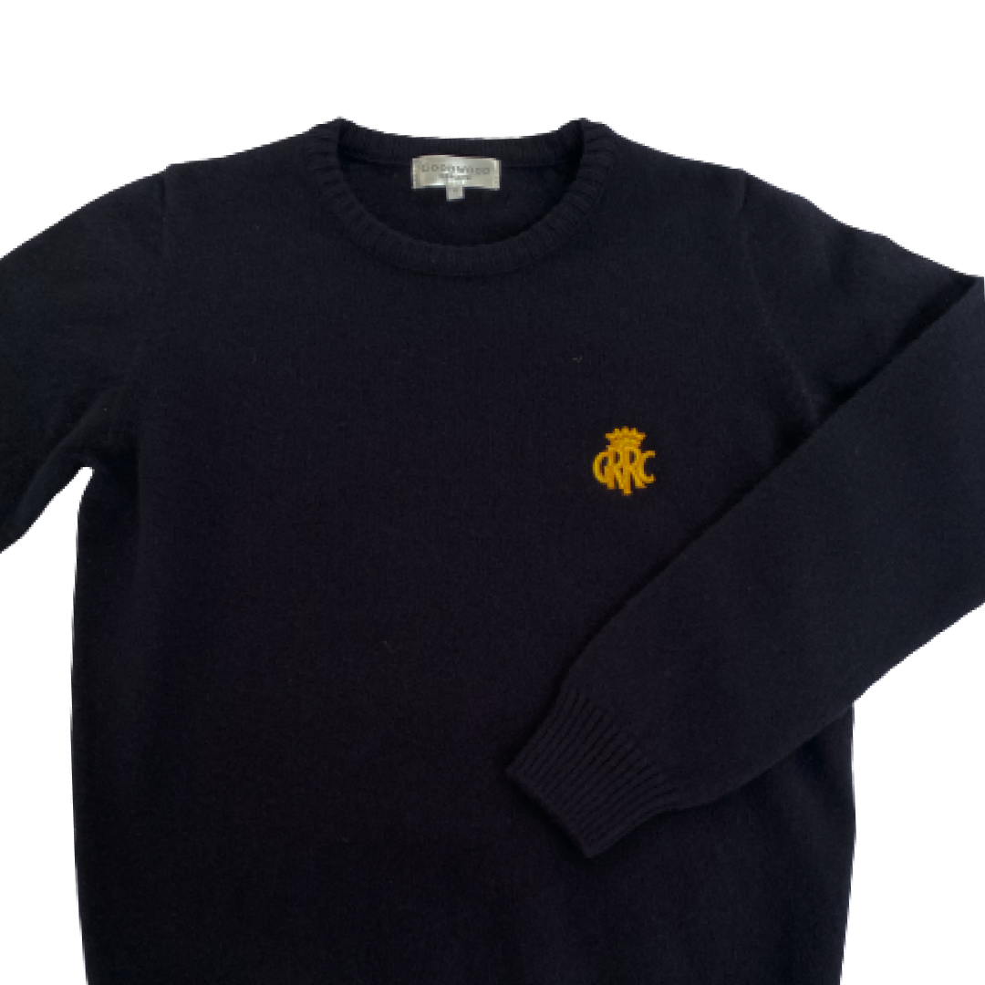 GRRC Lambswool Crew Neck Men's Sweater Navy