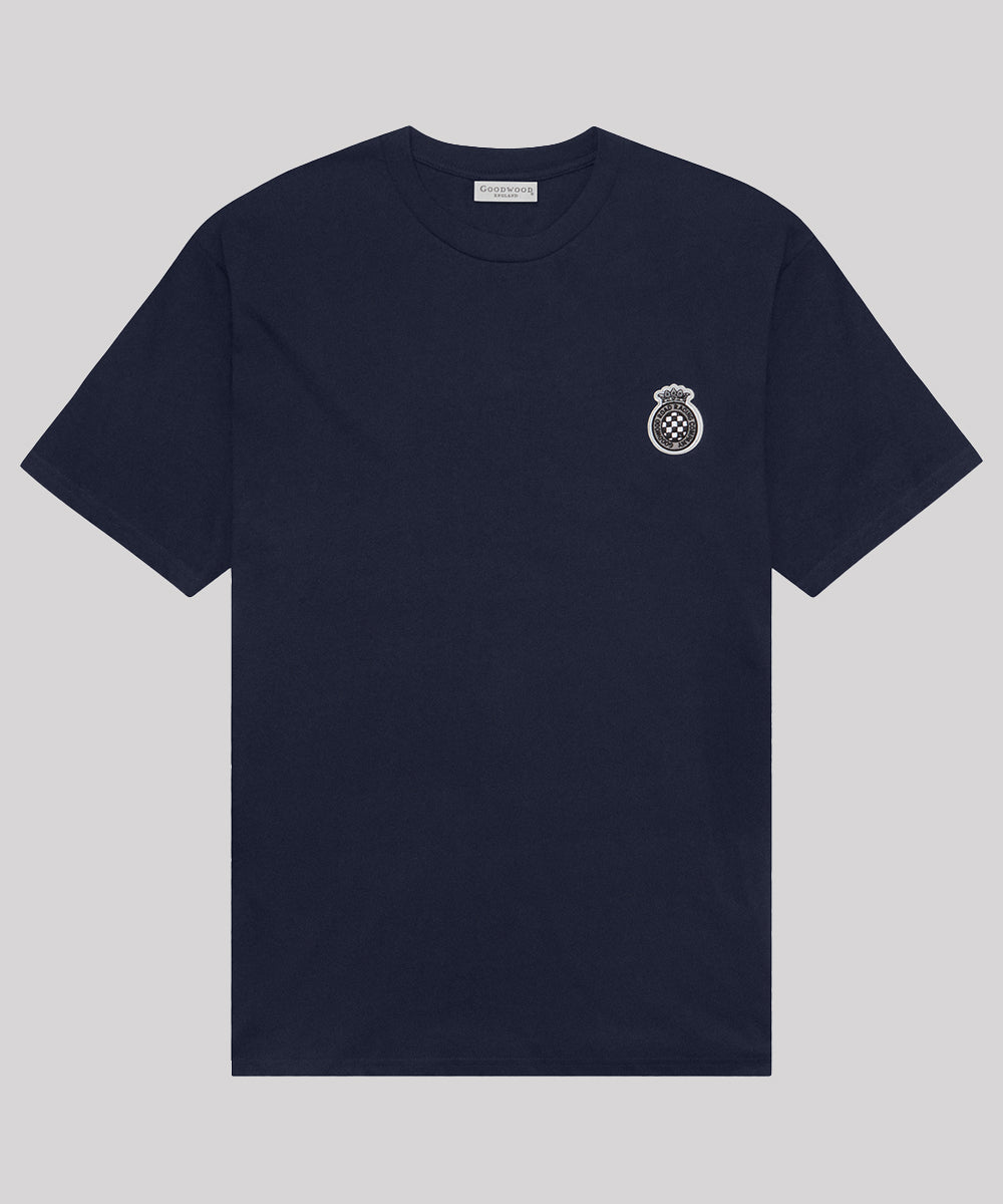 Goodwood Road Racing Company Mens Cotton T-shirt Navy
