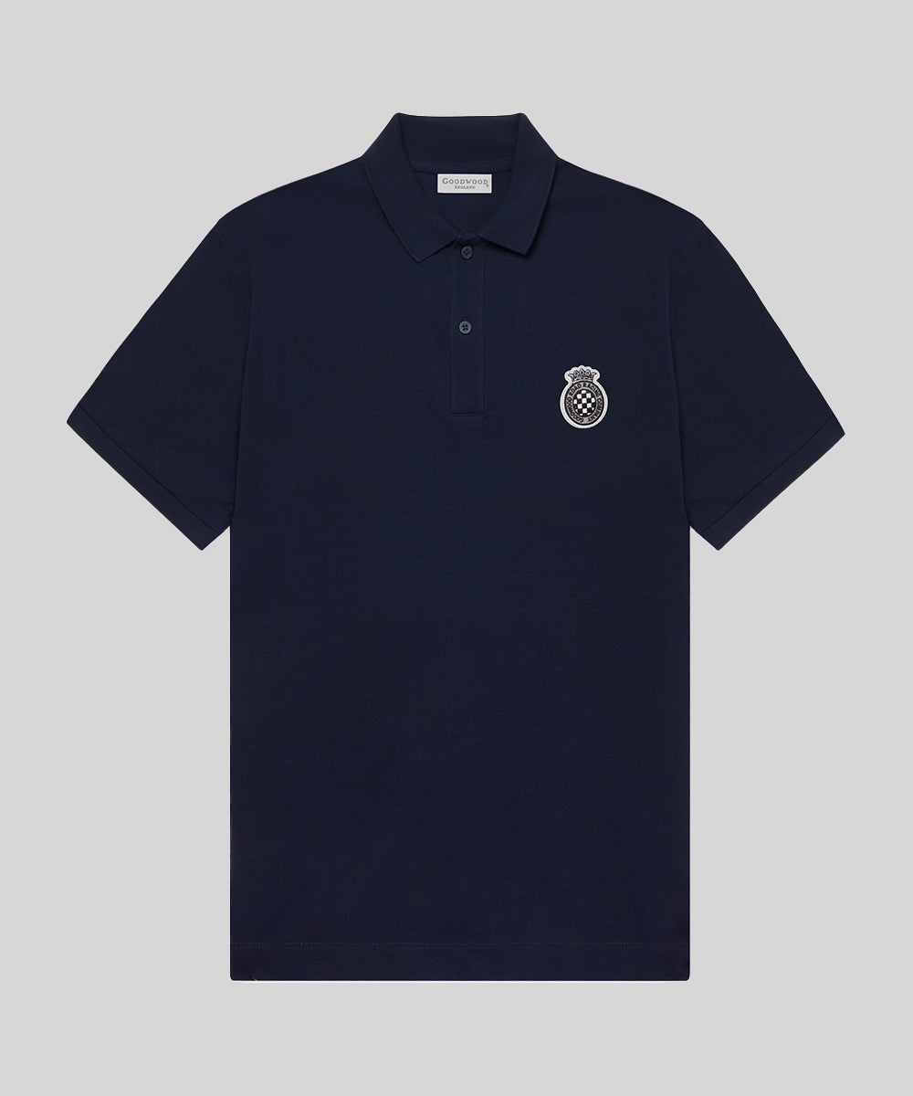 Goodwood Road Racing Company Mens Cotton Polo Navy