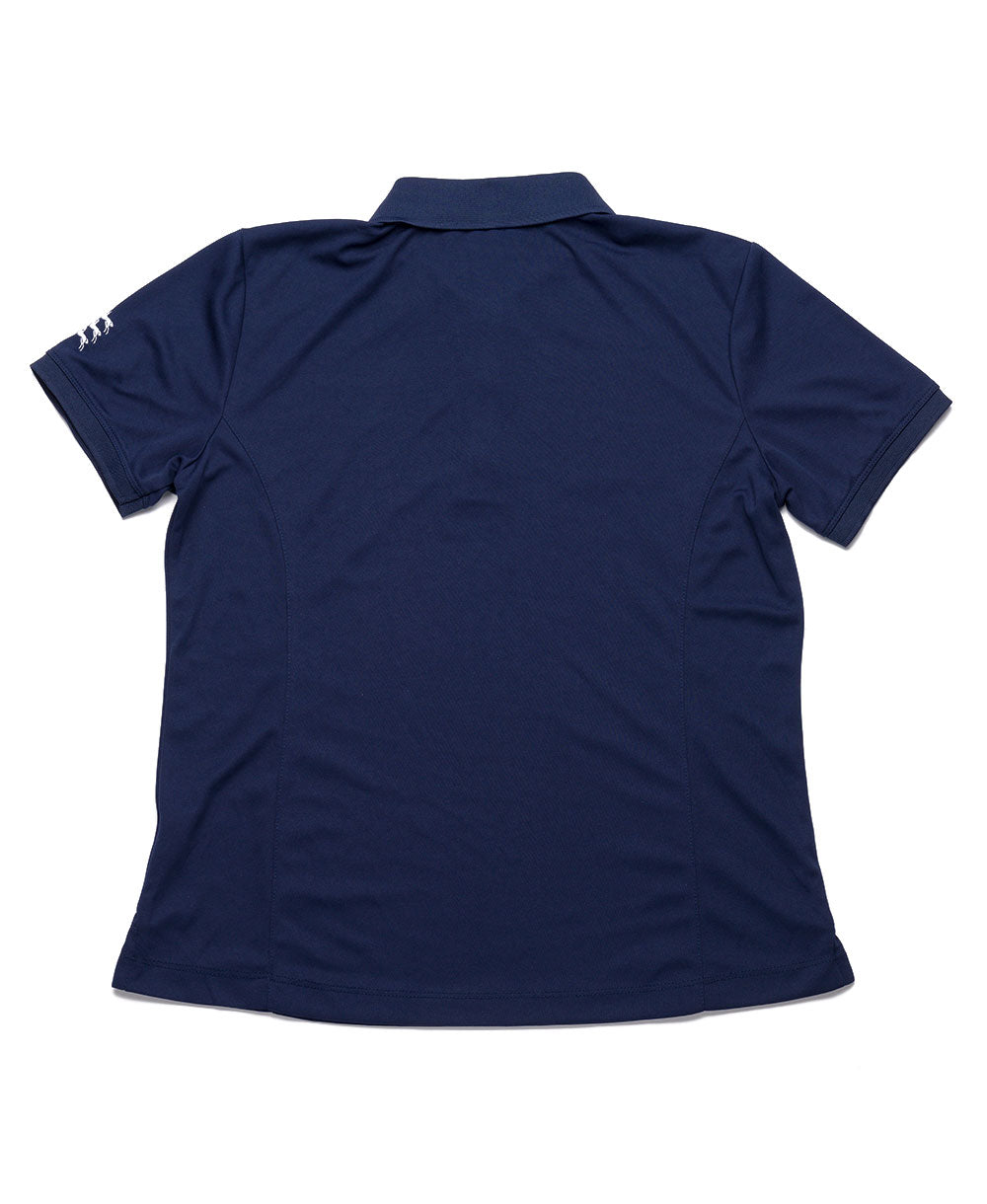 Goodwood Racecourse Ladies Stretch Polo Navy