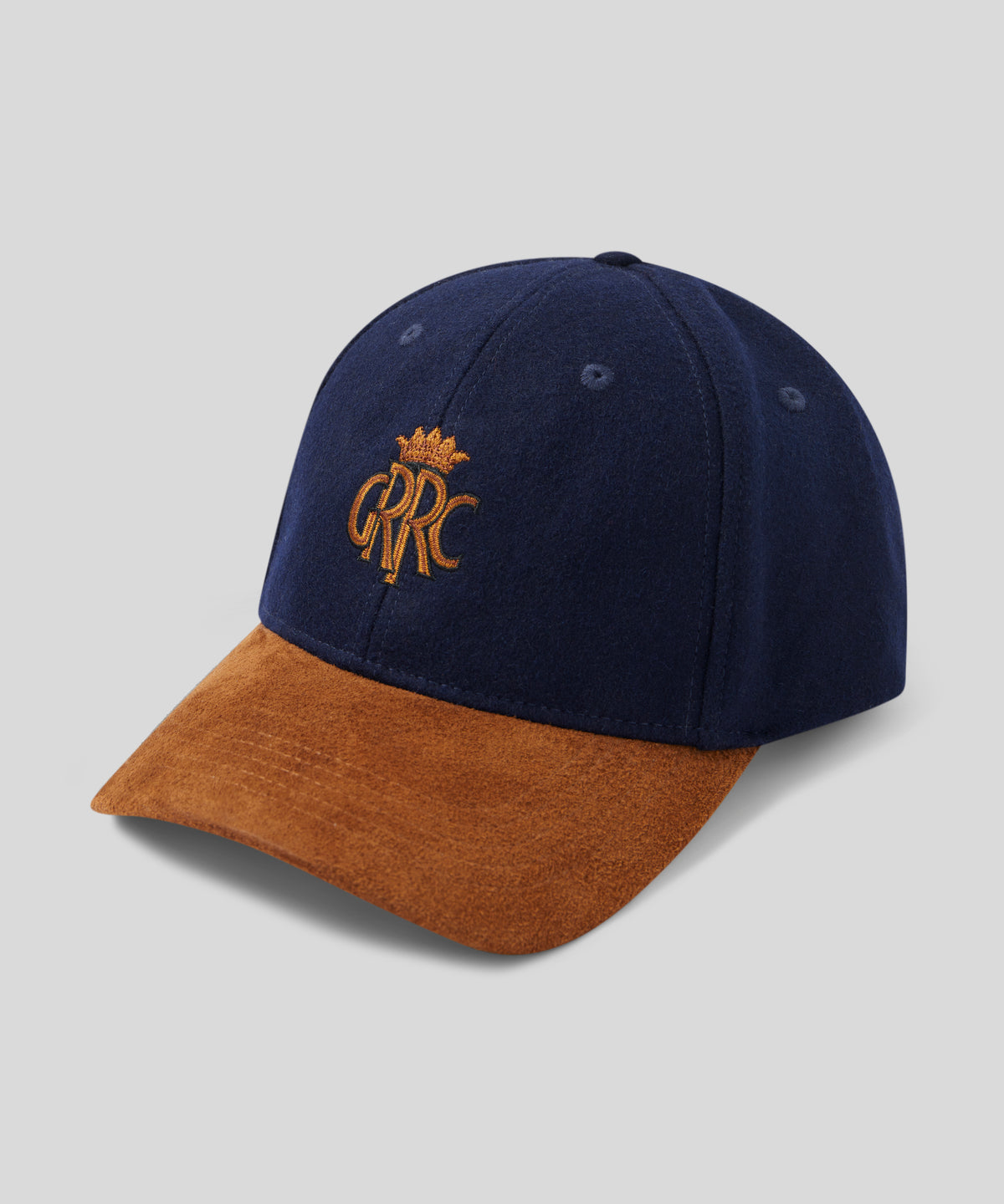 Grc Cap Suede Peaked Fur Felt Navy GRRC