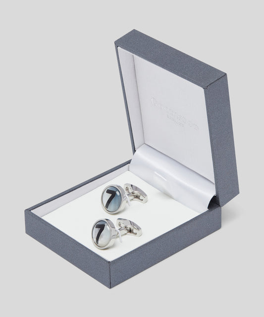 Stirling Moss Number 7 Mother of Pearl Cufflinks