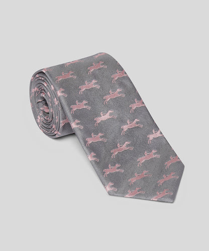 Racecourse Stubbs Horses Silk Tie