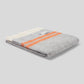 Goodwoof Fishbone Travel Rug Grey & Orange