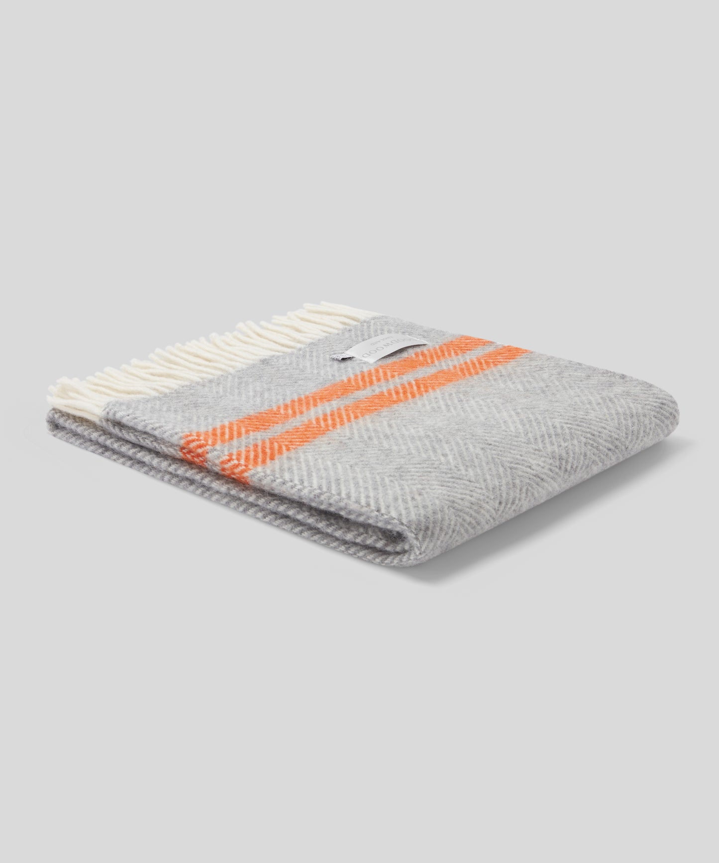 Goodwoof Fishbone Travel Rug Grey & Orange