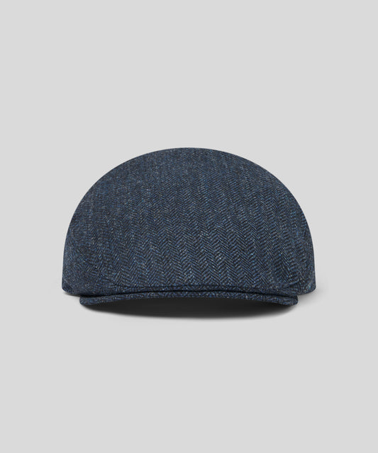 Goodwood Balmoral Tweed Flat Cap - Blue