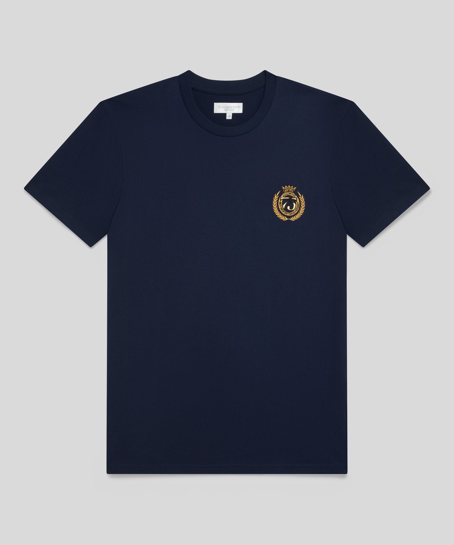 Goodwood 75 Year Anniversary Embroidered T-Shirt
