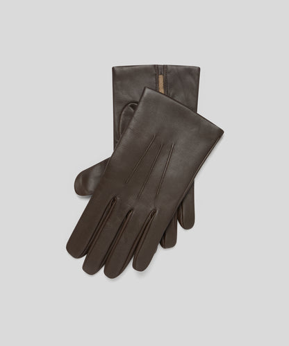 Goodwood Three-Point Cashmere-Lined Leather Mens Gloves