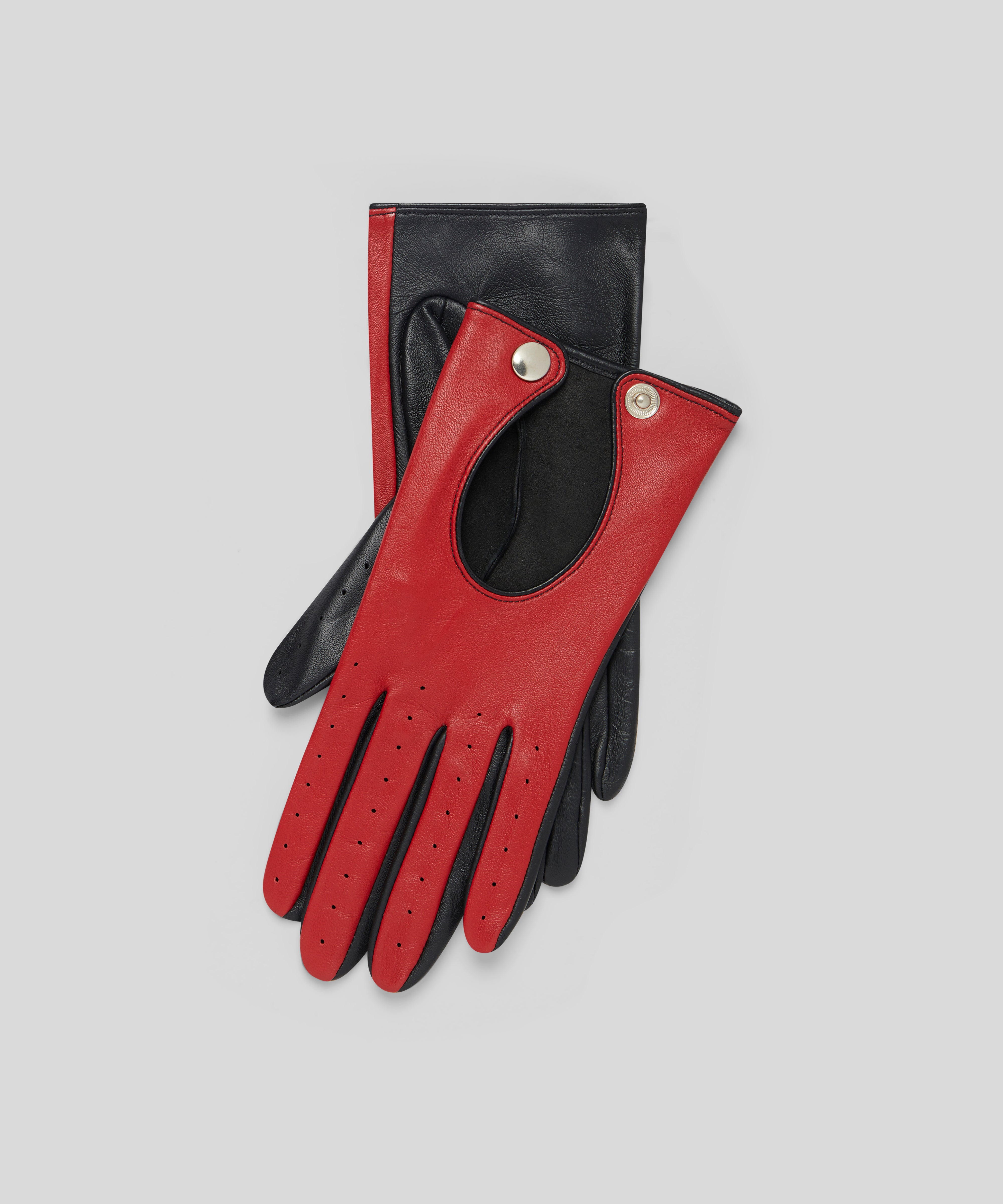 Red leather driving clearance gloves ladies