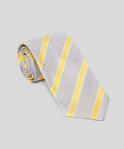 Grey with yellow stripe